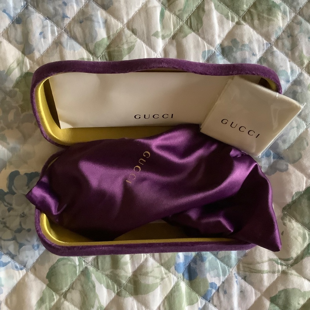 Gucci Women's Oversized Square Sunglasses, 58mm Blue Radiant - Picture 14 of 15